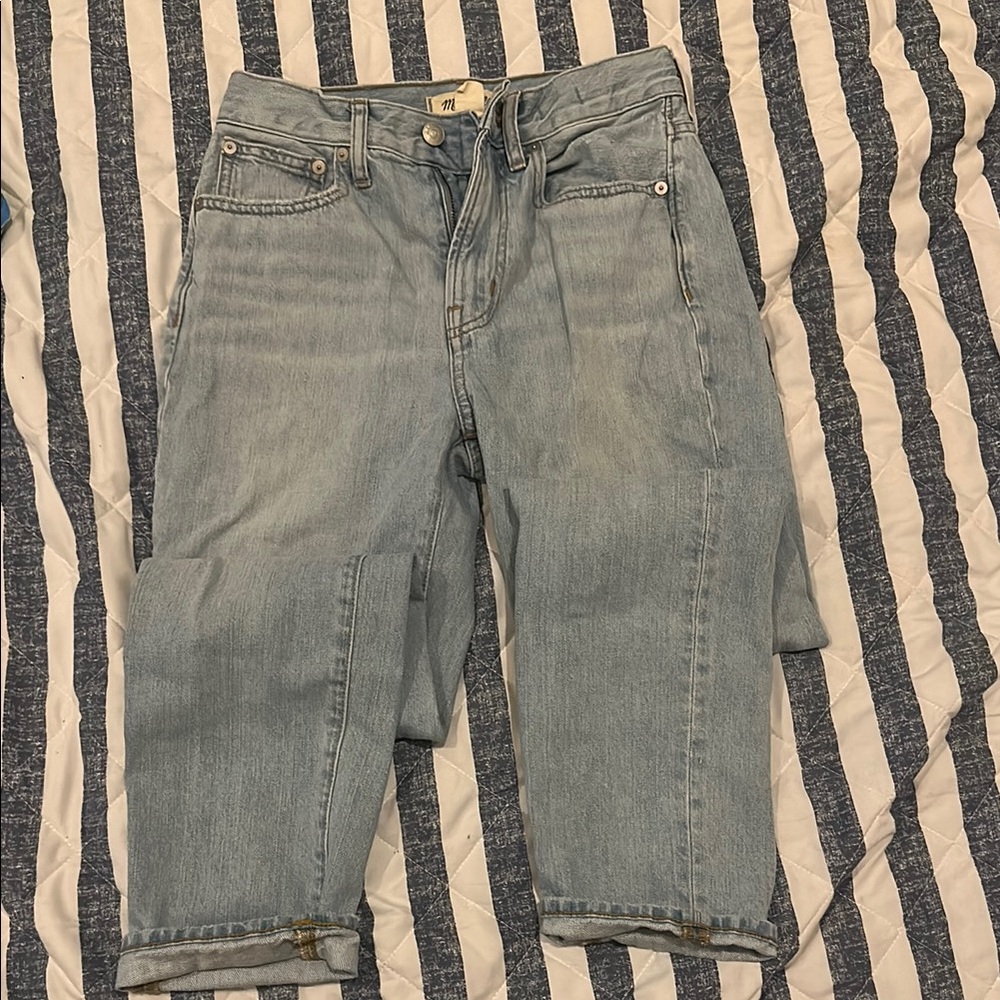 Madewell Women's Straight Leg Jeans - Light Blue